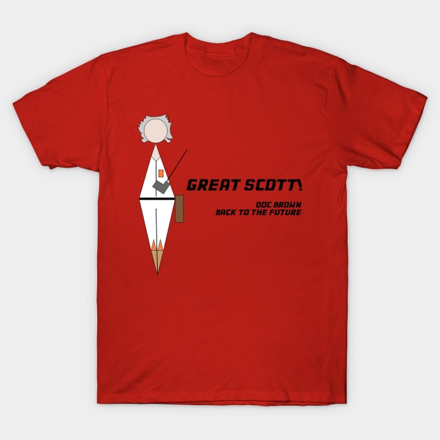 Great Scott! T-Shirt by Faceless Favorites 